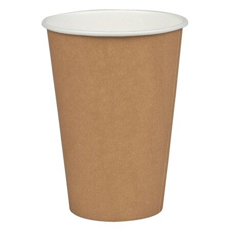 Abena Cups, Hot, 7.4 Gross Ounce, Brown, PE/Paper, 3.7 Height, 2.75 Diameter, PK2500 500578